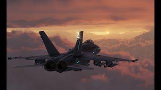 DCS ~ Carrier ~ F/A-18 Hornet ~ Recovery Tanker Escort ~ Bad Weather ~ Zero visibility Landing