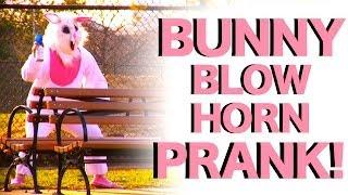 BUNNY BLOW HORN PRANK! | OLegendStudios