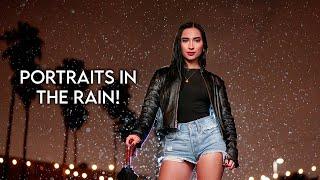 How I Took Portraits in the Rain! BTS Photoshoot!