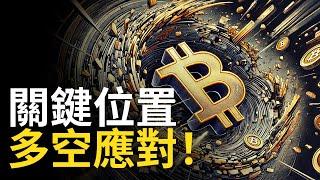 比特币拐頭往下 ? BTC關鍵位置，比特幣多空應對方案︱ETH大跌【建議用1.5X倍速觀看】