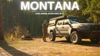 Fall Truck Camping along a Montana River