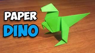 Cómo Hacer un Dinosaurio Origami Sencillo