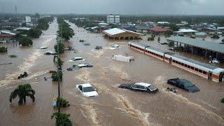 Philippines chìm trong nước! Đường phố biến thành sông, lũ lụt lớn tấn công thành phố Davao