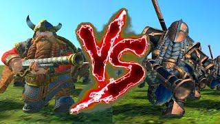 The Grimdelvers VS The Granite Guard. Total War Warhammer 3