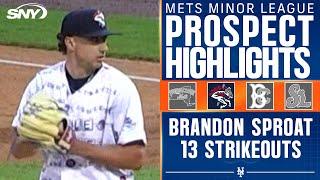 Mets top pitching prospect Brandon Sproat unleashes dominant performance, Ks 13 | SNY