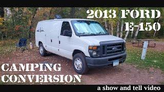 Camping Van from Cargo Van E-150 DIY Conversion