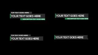 Unlimited Lower Thirds Motion Graphics Templates