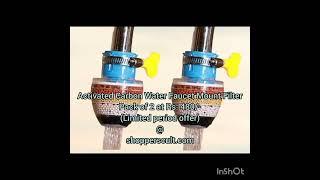 Activated Carbon Water Faucet Mount Filter (pack of 2) Limited period offer