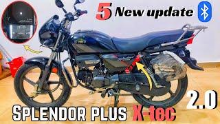 Hero splendor plus X-tec 2.0 new 2024 Model New updates OBD-2 price mileage review #splendorplus