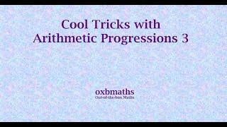 Cool Tricks with Arithmetic Progressions 4:  Given T(1008), find S(2017).