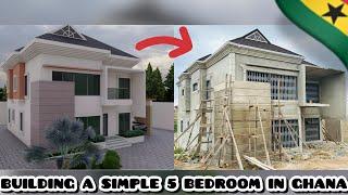 KONONGO PROJECT 1A | |  Building A Simple 5 Bedroom Storey Building In Ghana | | WeBuild GHANA
