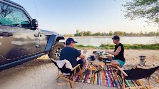 Al Qudra Lakes Dubai Relax Camping | Family Camping | ASMR | 4x4girl | Offroad 4x4