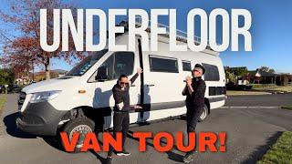 Under Floor Van Tour! | Super High Roof