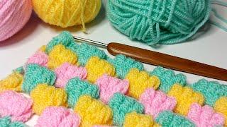CREATIVE volume crochet pattern for beginners (Shorts)/Объемный узор крючком для начинающих
