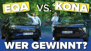 Mercedes EQA 300 vs. Hyundai KONA Elektro: Welches E-Auto ist besser?