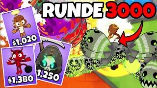 RUNDE 3000 in BTD6 mit den 3 STÄRKSTEN TÜRMEN!