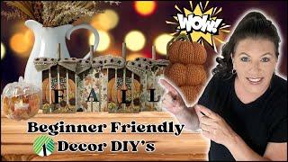 Beginner Friendly Fall DIYs/Dollar Tree Fall Decor DIYs