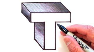 How to Draw the Letter T in 3D