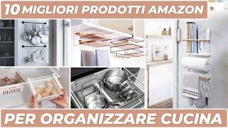 10 IDEE GENIALI per ORGANIZZARE una CUCINA PICCOLA con prodotti AMAZON