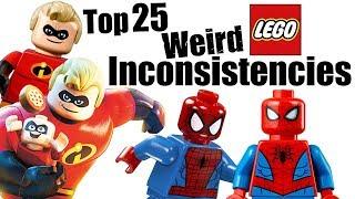 Top 25 Weird LEGO Inconsistencies!