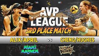 Cheng/Hughes vs Klineman/Ross | New York Nitro vs. Miami Mayhem AVP League 3rd Place Match