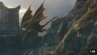 Rhaenyra and Syrax fly out from dragostone to meet Seasmoke |House of the dragon season 2 episode 6