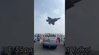  F-35 Lightning II Screams Over Dutch Airbase in Epic Low Pass! ️ #F35 #AviationLovers