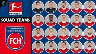 FC HEIDENHEIM  MEN SQUAD TEAMS - Bundesliga Season 2023/2024 | FAN Football