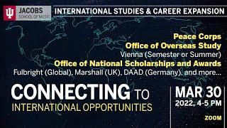 Panel on International Studies and Career Expansion