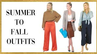 HOW TO TRANSITION OUTFITS SUMMER TO FALL