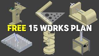 Free Project Plans for 15 Works (1/3) / 3D Modeling / Blue Prints