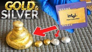 How to recycle gold and silver from cpu computer scrap | Old CPU Scrap Gold Value