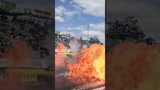 VL drag car goes up in flames