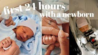 first 24 hours with a newborn + bringing our first baby home 
