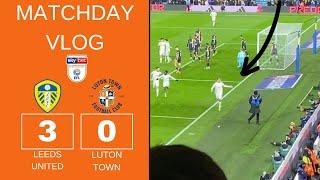 League Leaders Leeds Defeat Lacklustre Luton! | Leeds United 3-0 Luton Town | Matchday Vlog