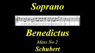 Schubert - D167 - Mass No2 in G   5.Benedictus - Soprano