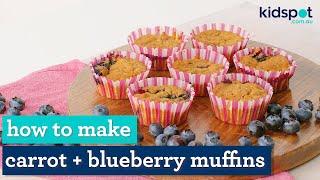 Carrot and Blueberry Muffins | Cooking with Kids | Kidspot