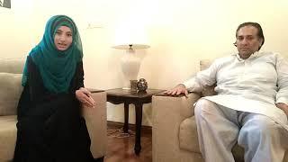 Mehwish Mumtaz Baig is Taking Interview With New Governor of GB Mr Raja Jalal