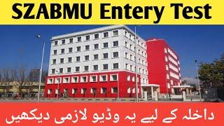 Admission In SZABMU  || Admission in DPT, Bs Nursing || Apply For Entery Test in SZABMU