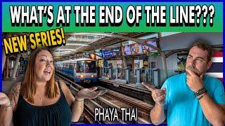 WHAT Did we FIND at The End of The Airport Train Line?? - Phaya Thai, Bangkok 