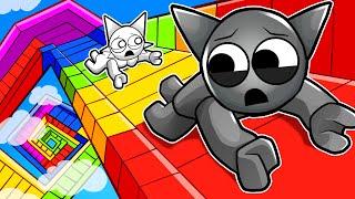 Can GRAY & WENDA SURVIVE the RAINBOW STAIRS in ROBLOX... (Incredibox)