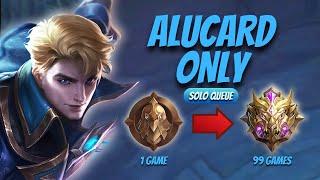 I played ALUCARD ONLY from WARRIOR TO MYTHIC | Mobile Legends