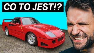 TRAGICZNA REPLIKA FERRARI F40 - Perełki z aukcji