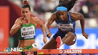 World record holder Keni Harrison dominant in 100m hurdles heat | NBC Sports