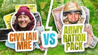 Army Ration Pack vs Civilian MREs - TASTE TEST