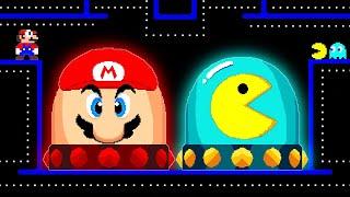 Can Mario Collect The Ultimate MARIO - PACMAN Switches in New Super Mario Bros. Wii?..