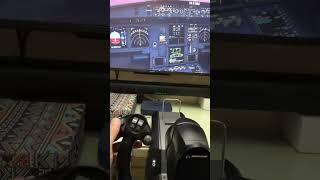 Activating Autopilot On A Airbus A320Neo| Flight Simulator | Boeing Yoke #wow #epic #shorts