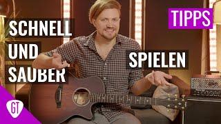 Schnell und sauber Gitarre spielen - SO geht's wirklich! | Tipps und Tricks