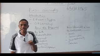 Introduction to citizenship, basic concepts, how can you acquire and how to loss citizenship