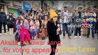 Aksita sunuwar sang forJetshen Lama || Nepali Song  || Chiso chiso chha || Sa Re Ga Ma Lil Champs